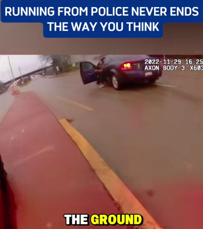Suspect Runs From Police—Seconds Later, Karma Hits Hard