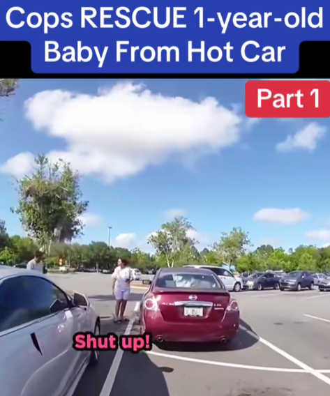 1-Year-Old Baby Saved From Sweltering Hot Car Just in Time
