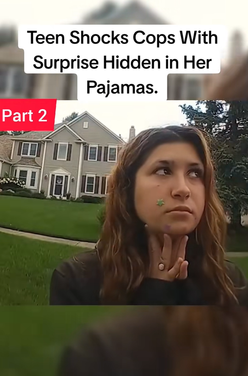 Teen Shocks Cops With Surprise Hidden in Her Pajamas