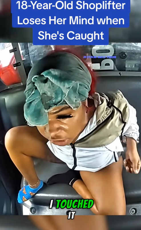 18-Year-Old Shoplifter Loses Her Mind when She’s Caught
