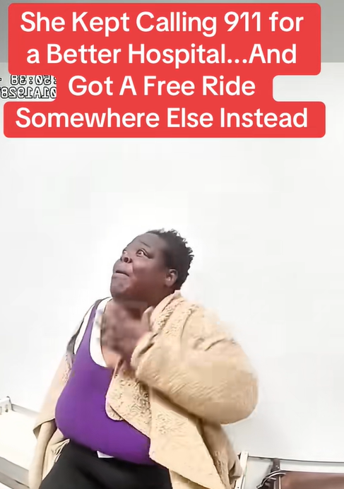 She Kept Calling 911 for a Better Hospital… And Got a Free Ride Somewhere Else Instead