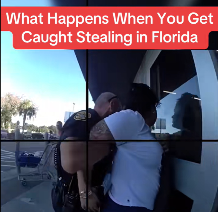 Caught Stealing in Florida — The Moment Cops Step In