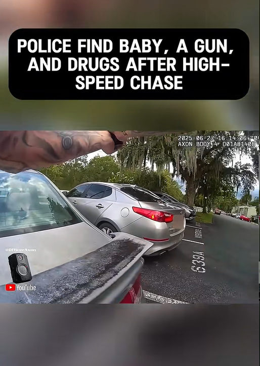 Police find baby, a gun and drugs, after high-speed chase!