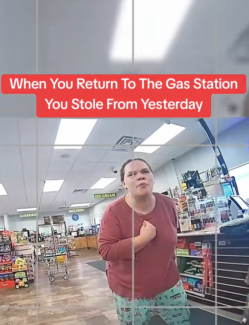 Busted: Thief Returns to the Same Gas Station She Stole From!