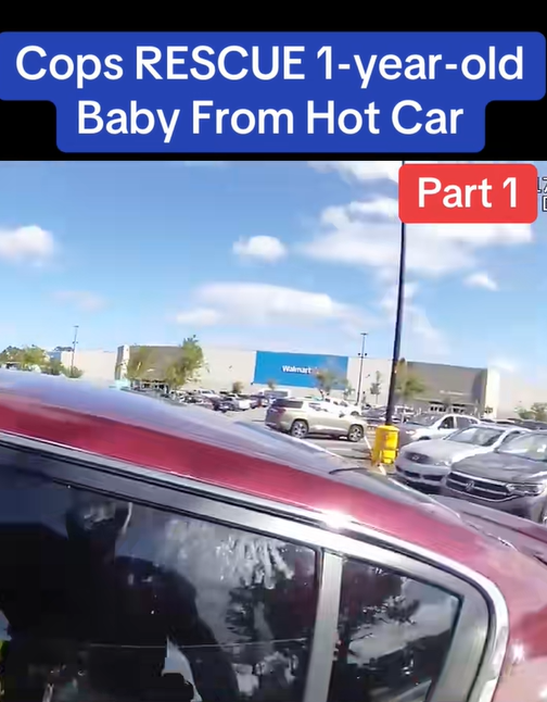 Cops RESCUE 1-Year-Old Baby From Hot Car