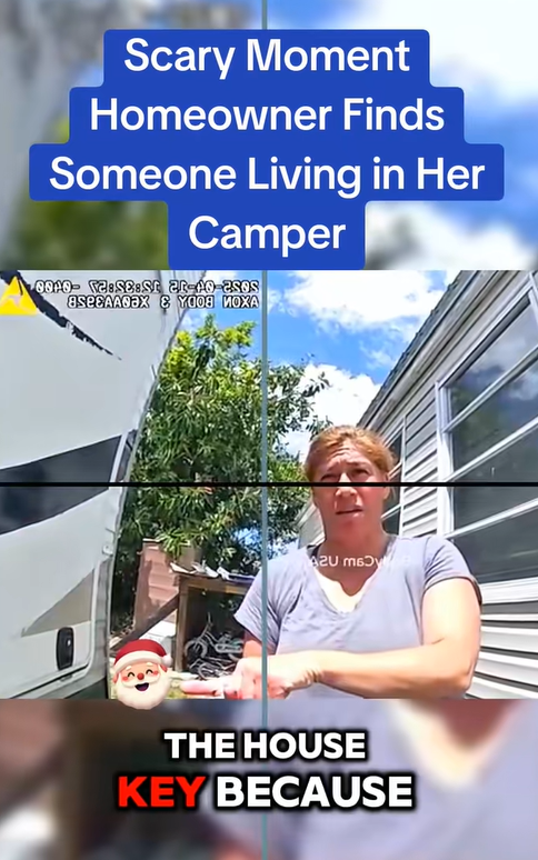 HOMEOWNER DISCOVERS ‘GHOST’ LIVING IN HER CAMPER!