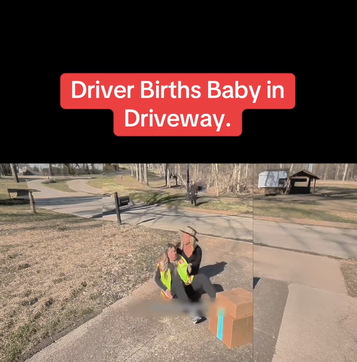Driver Gives Birth in Home Driveway