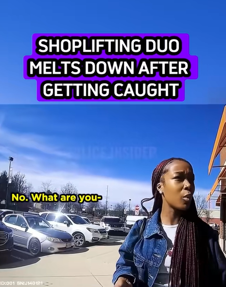 “Shoplifting Duo Melts Down After Getting Caught!”
