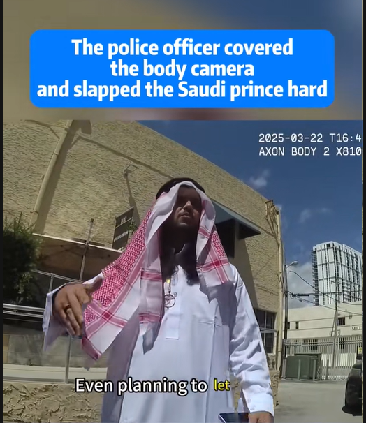 Viral Video Sparks Outrage After Cop Covers Camera, Hits Saudi Royal
