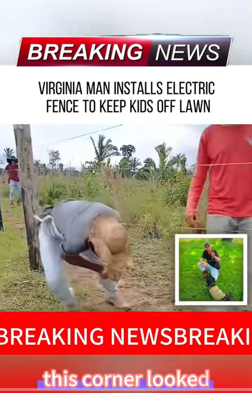 Virginia Man Installs Electric Fence to Keep Kids Off His Lawn
