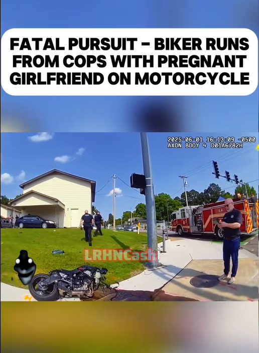 Fatal Pursuit — Biker Runs From Cops With Pregnant Girlfriend on Motorcycle