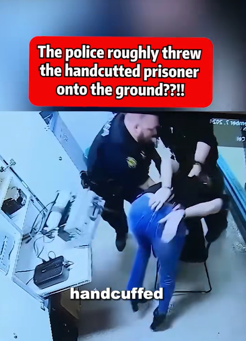 The Police Roughly Threw the Handcuffed Prisoner to the Ground