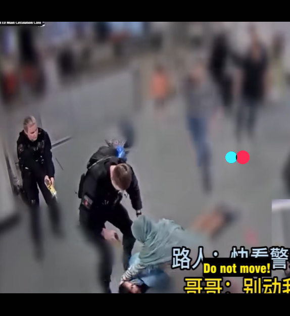 Police Clash With 2 Strong Fighters — Female Officer Suffers Broken Nose During Brutal Struggle