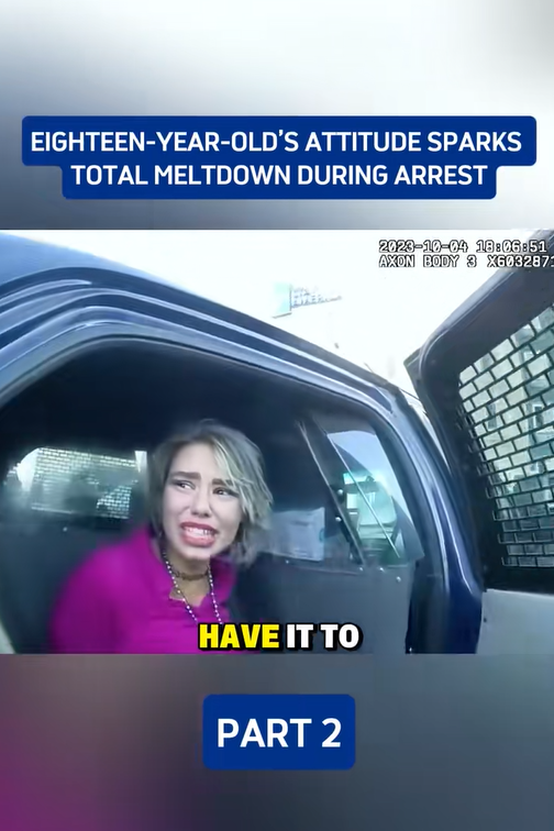 Eighteen-Year-Old’s Attitude Sparks Total Meltdown During Arrest