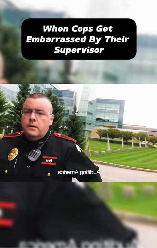When Cops Get Embarrassed by Their Supervisor