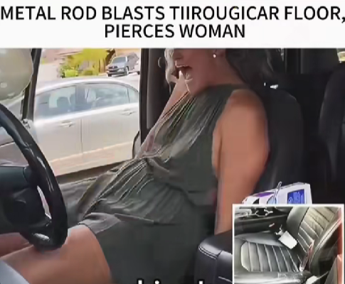 Freak Accident: Metal Rod Shoots Through Car Floor, Pierces Woman in Shocking Incident 