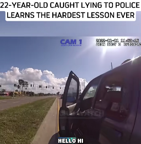 22-Year-Old Lies to Police During Traffic Stop — and Instantly Regrets It!