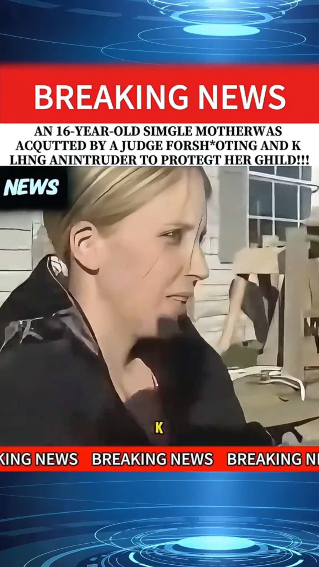 A 16-year-old single mother was acquitted by a judge for shooting and killing an intruder to protect her child.