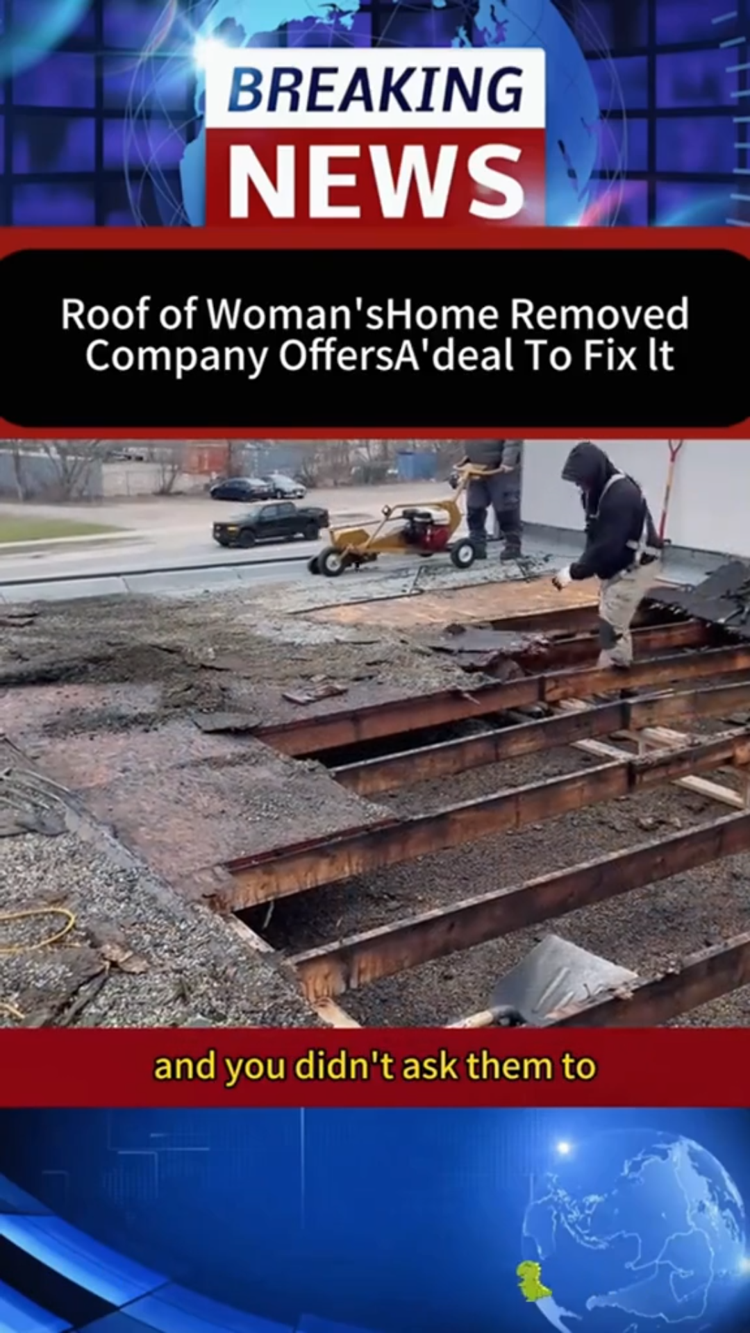 Roof Ripped Off Woman’s Home — Company Offers a Deal to Fix It