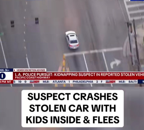 High-Speed Horror: Suspect Crashes Stolen Car With Children Inside – Then Does the Unthinkable!