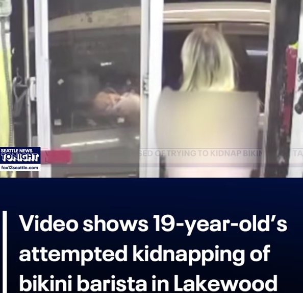 Shocking Video: 19-Year-Old Tries to Kidnap Bikini Barista Through Drive-Thru Window
