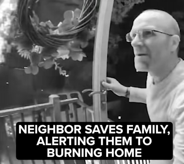 Heroic Neighbor Saves Family From Burning Home 