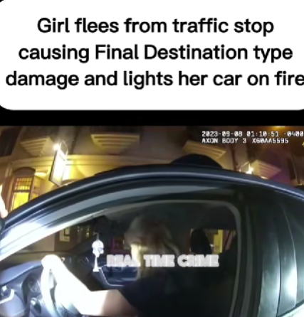 Woman Fleeing Traffic Stop Causes ‘Movie-Like’ Chaos — Car Bursts Into Flames After Fiery Crash
