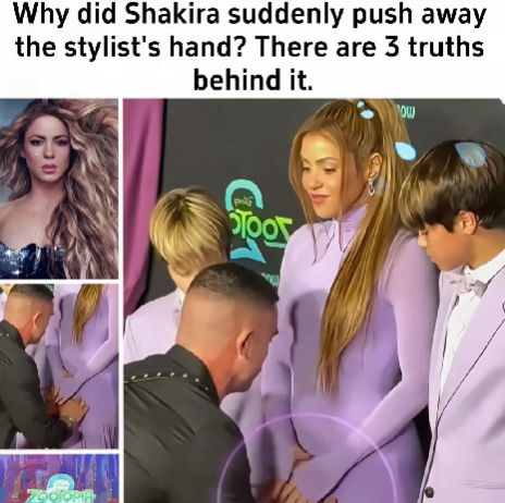 Shakira’s Red Carpet Reaction STUNS Fans — The Real Reason She Pushed the Stylist’s Hand Away!