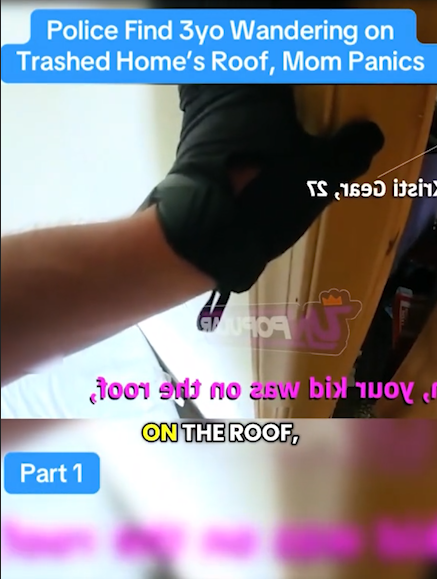 “Police Find 3-Year-Old Wandering on Roof of Trashed Home — What They Discovered Inside SHOCKED Everyone (Part 1)”