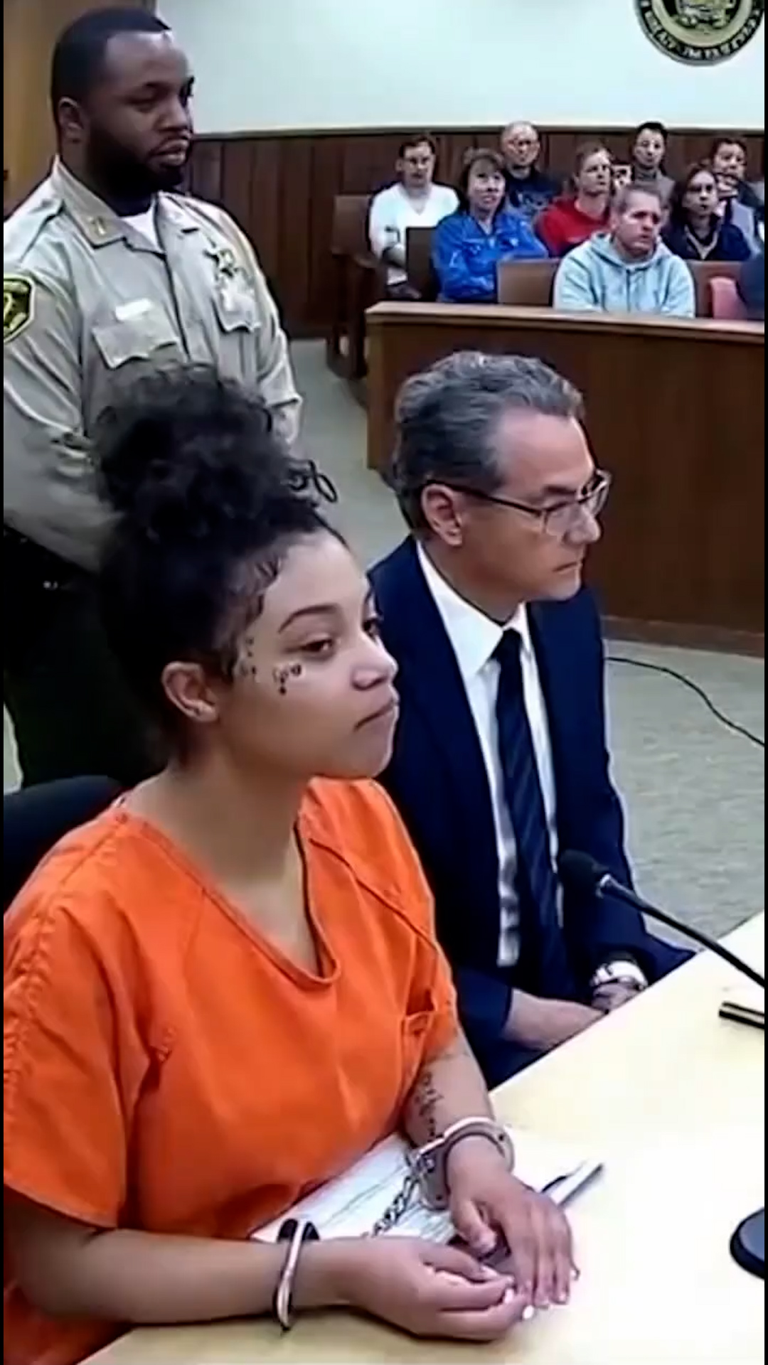 Woman Laughs After Being Sentenced to 120 Years in Prison