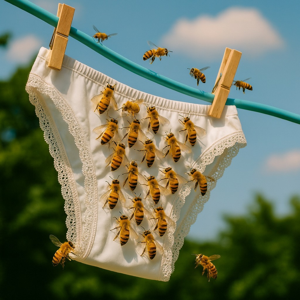 Why Bees Sometimes Approach Your Hanging Clothes