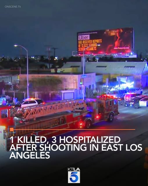 1 killed, 3 hospitalized after shooting in East Los Angeles