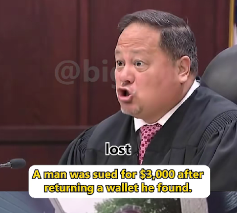 Man Returns Lost Wallet… Gets Hit With a $3,000 Lawsuit Instead — The Judge’s Reaction Says It All!