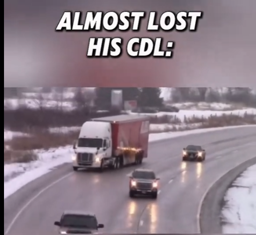 Terrifying Moment: Trucker Nearly Loses Control on Icy Highway — Viewers Say It’s a Miracle He Saved His CDL!