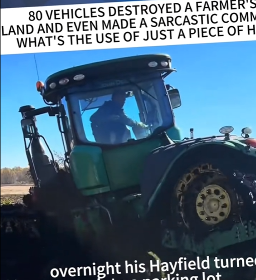 Farmer Wakes Up to Find 80 Vehicles Have Torn Apart His Land—Their Sarcastic Excuse Left Him Speechless!