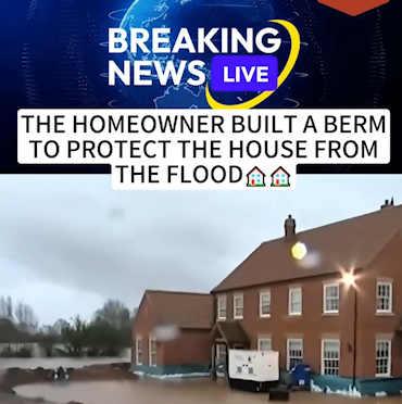 “He Refused to Wait for Help : Homeowner Builds His Own Barrier as Floodwaters Rise”