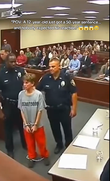 “The Courtroom Fell Silent : A Child’s Reaction After Hearing a Life-Changing Sentence”