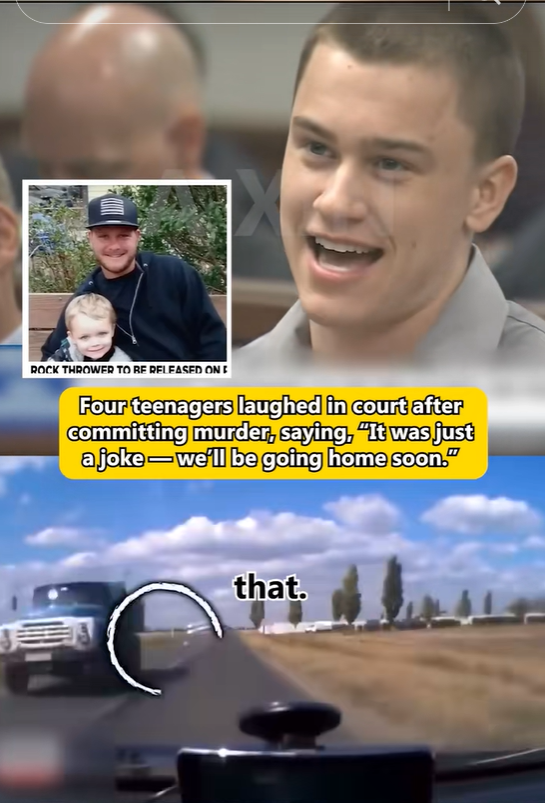 Four teenagers laughed in court after committing murder, saying, “It was just a joke— we’ll be going home soon.”