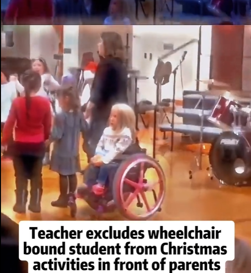 H€ARTBR€AKING CLIP SPARKS OUTRAG€: Teacher Allegedly Exclud€s Wheelchair-Bound Child From Christmas Event — Parents Left in Sh0ck