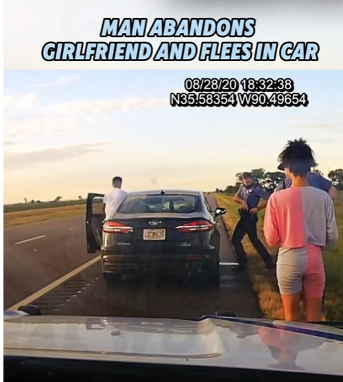 Man Aband0ns Girlfriend on Roadside and FL€ES as Police Close In
