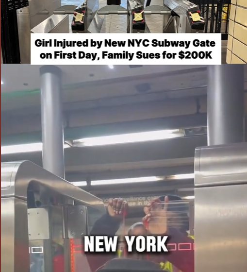 Girl Hurt on Day One of NYC’s New Subway Gates — Family Files $200K Lawsuit