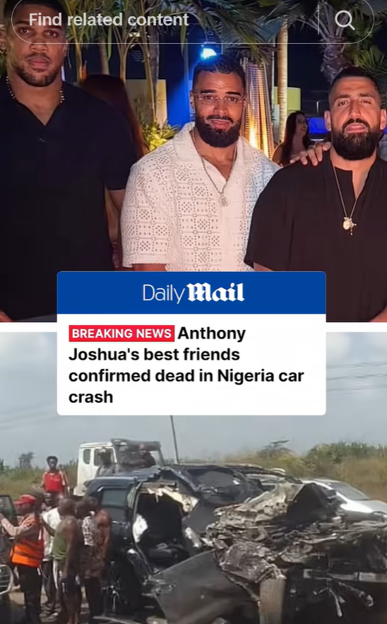 💔 Tragedy Strikes Anthony Joshua’s Team After Fatal Crash in Nigeria