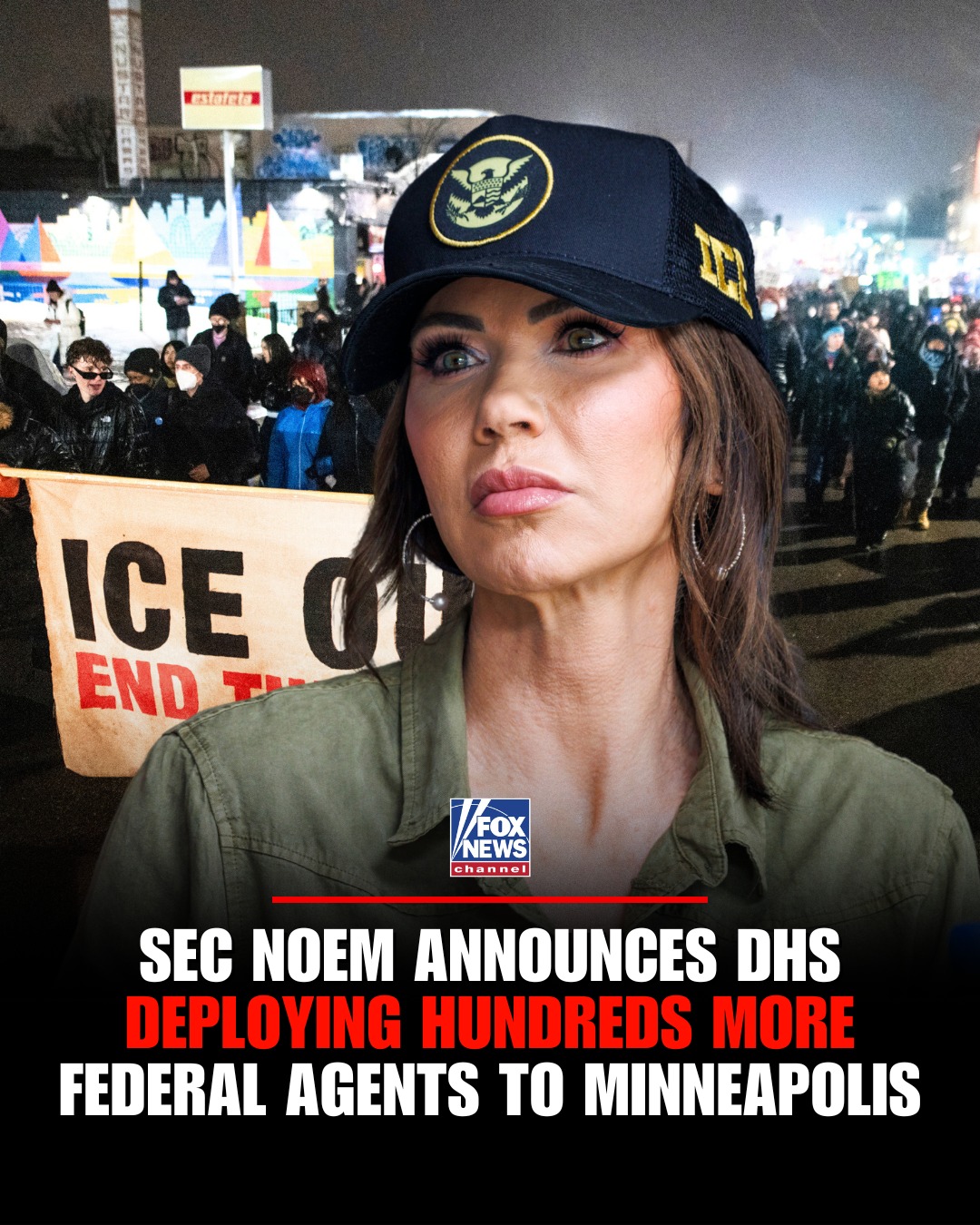 DHS deploying hundreds more federal agents to Minneapolis, Noem announces