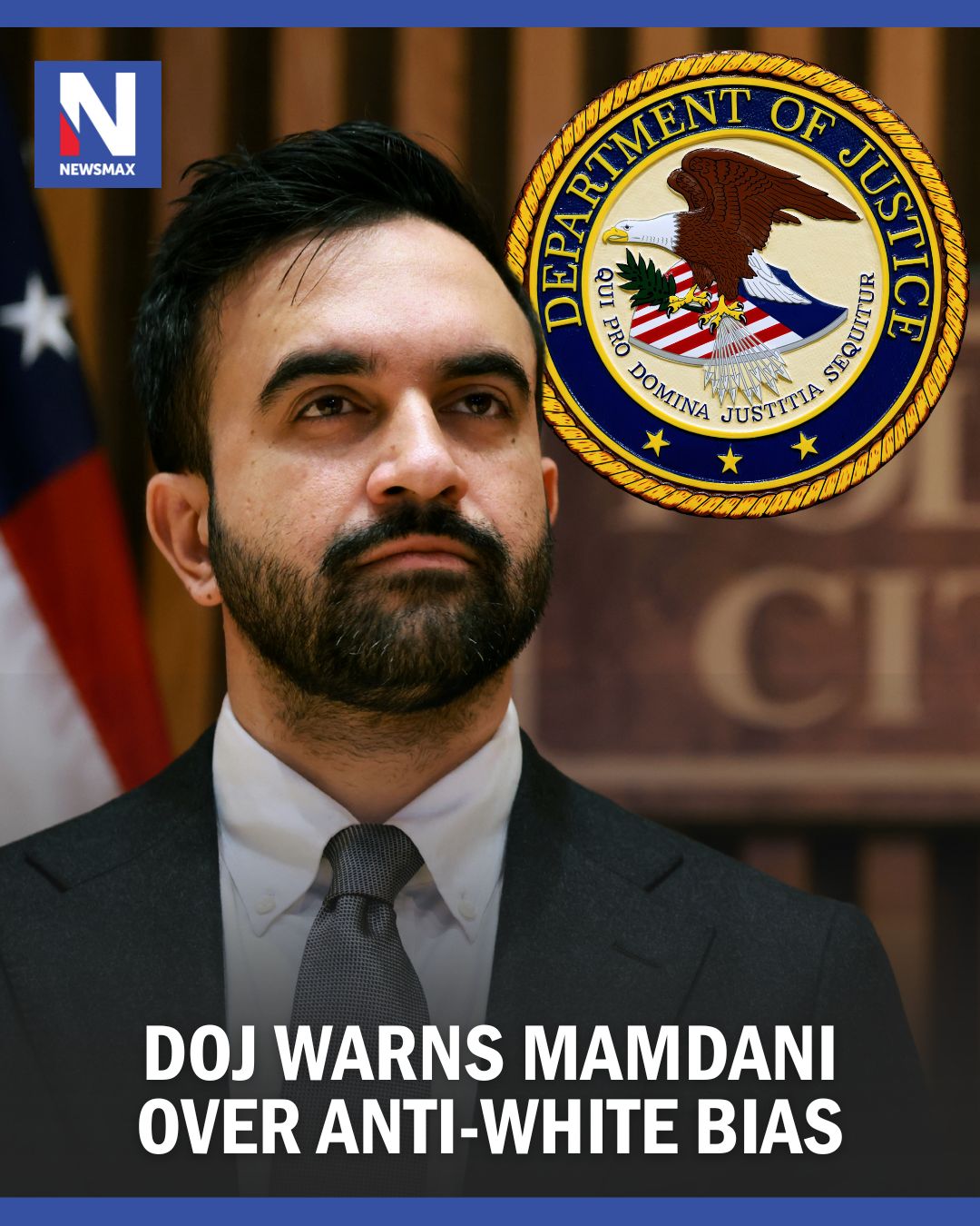 DOJ Warns Mamdani Over Anti-White Bias