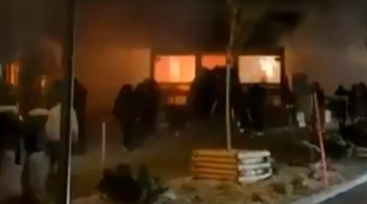 Terrifying footage of moment fire at Swiss ski resort started as ‘several dozen’ believed to be killed