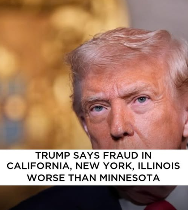 Trump says fraud in California, New York, Illinois worse than Minnesota