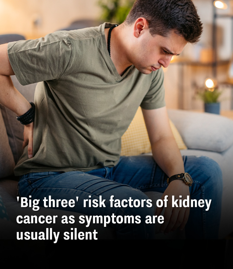 ‘Big three’ risk factors of kidney cancer as symptoms are usually silent