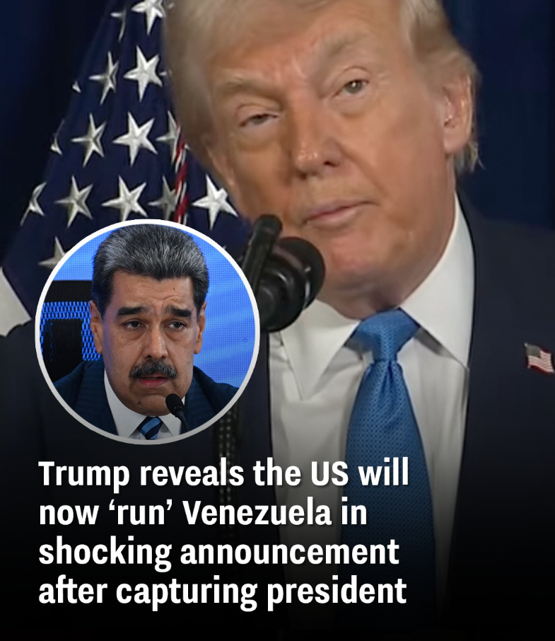 Trump Stuns the World: Says U.S. Will ‘Run’ Venezuela After President Captured