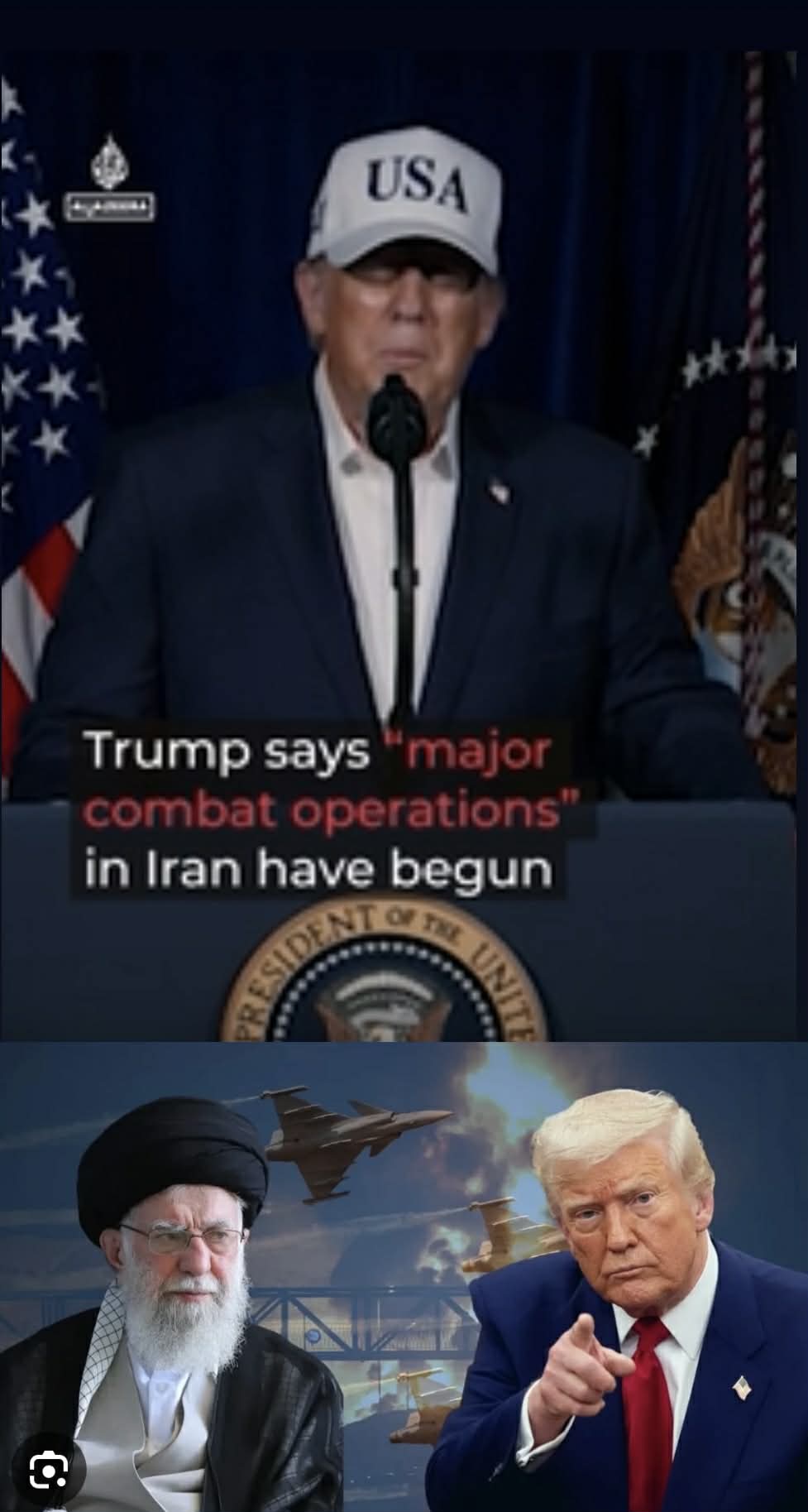 BREAKING: Trump confirms “major combat operations” in Iran.