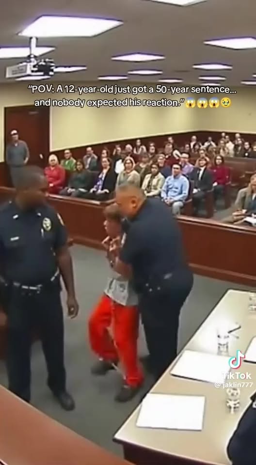 “POV: A 12-year-old just got a 50-year sentence… and nobody expected his reaction.”
